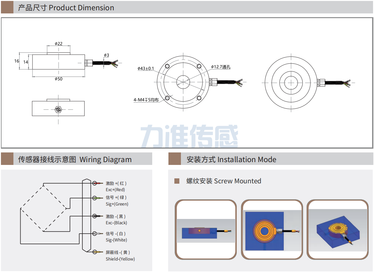 產(chǎn)品尺寸及安裝示意